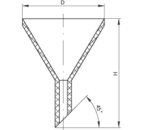 Воронка фторопластовая №4, 1 сорт
