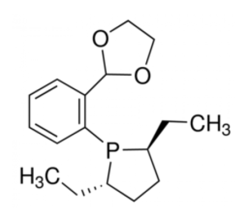 (2S,5S)-1-(2-(1,3-диоксолан-2-ил)фенил)-2,5-диэтилфосфолан, 97%, Acros Organics, 500мг